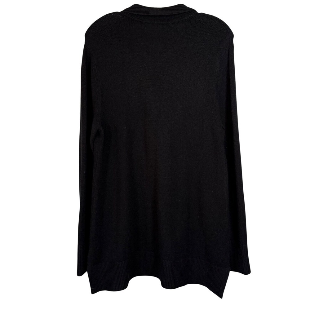 Lilly Pulitzer Jette Tunic Sweater, Collared black. - Picture 3 of 6